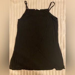 Nursing/Breastfeeding Top - Black Spaghetti Strap Flowy Tank
